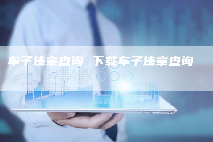 车子违章查询 下载车子违章查询